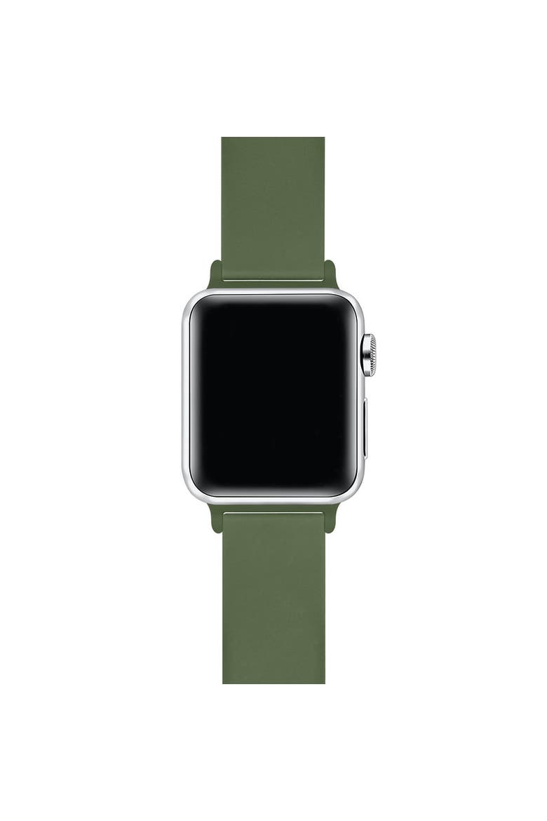 Silicone Band for Apple Watch, Alternate, color, Wild Green