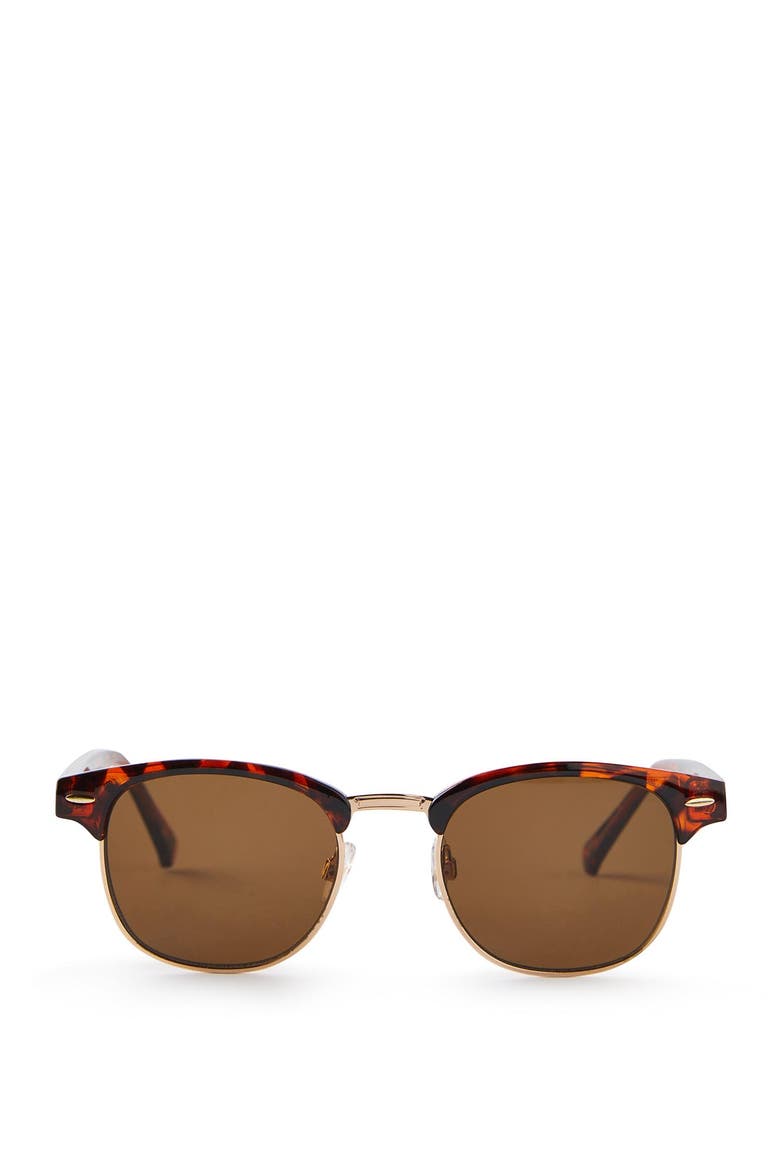 Men's The Member Sunglasses, Main, color, Tort Brass Brown