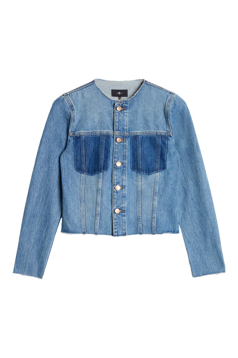 Vicky Denim Jacket, Alternate, color, SHADOWCREST