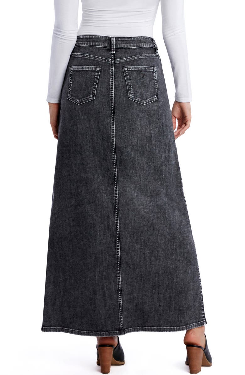 Wash Lab Denim Maria Denim Maxi Skirt, Alternate, color, Patch Grey