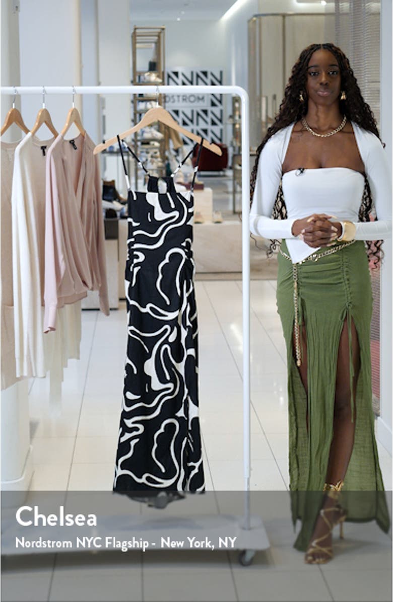 Merisa Cutout Linen Blend Sundress, sales video thumbnail