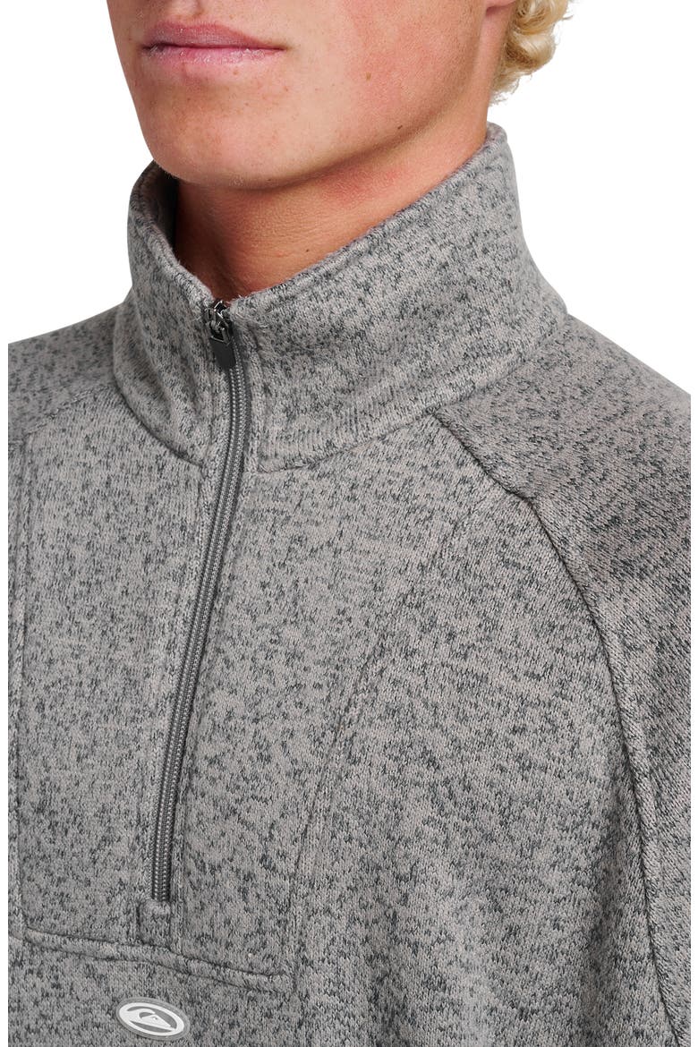 Keller Half Zip Fleece Pullover, Alternate, color, SMOKED GRAY HEATHER