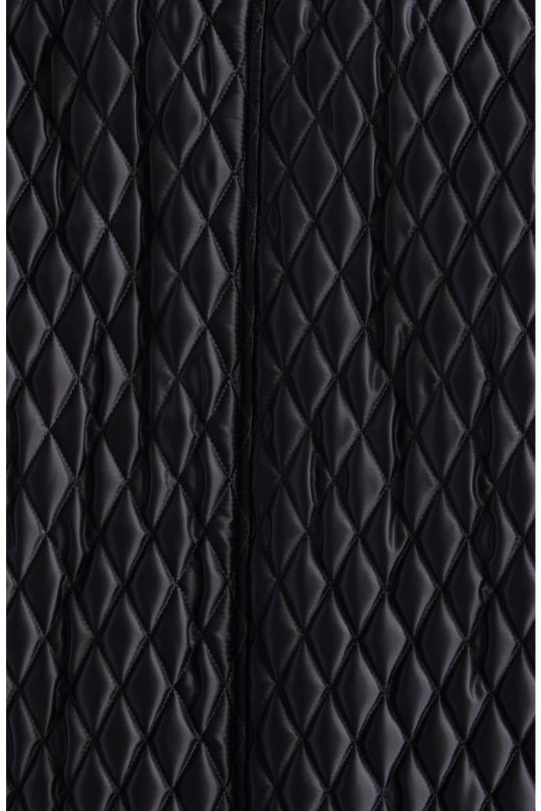 Floriston Quilted Nylon Barn Jacket, Alternate, color, BLACK