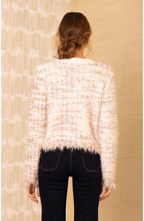 Hale Bob Amelie Boucle Cardigan In White