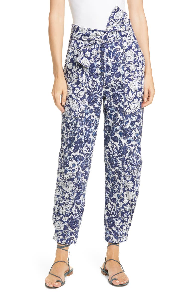 Floral Print Storm Jeans, Main, color, FLORAL PATCHWORK