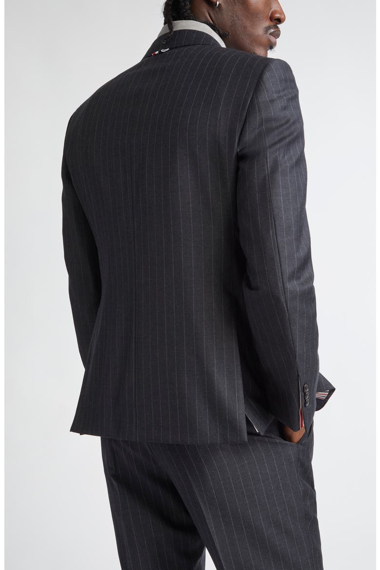 Fit 1 Pinstripe Wool Sport Coat, Alternate, color, DARK GREY