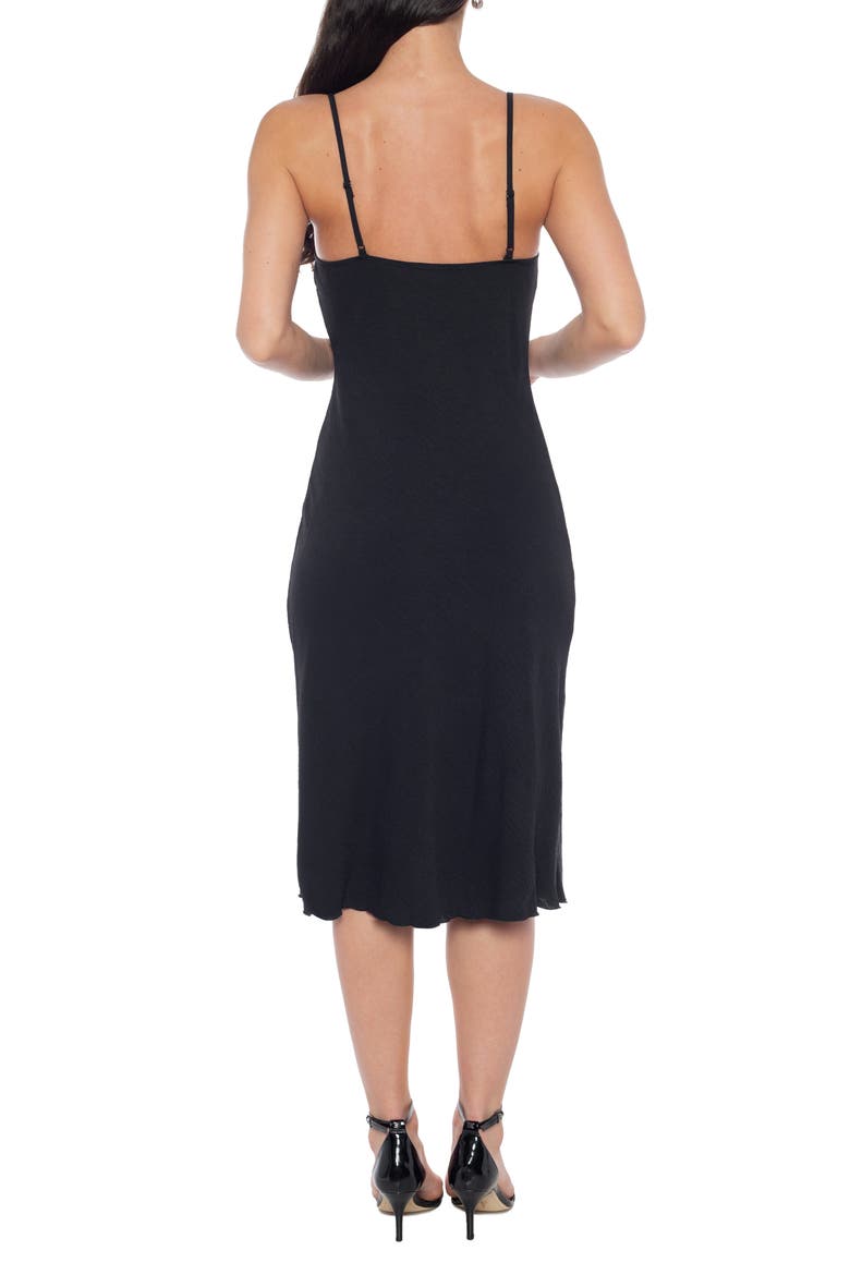 Airflow Midi Dress, Alternate, color, BLACK