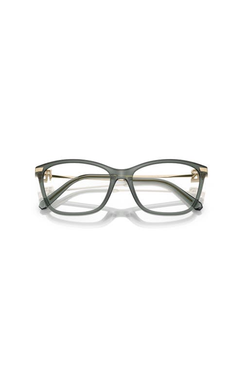 Ralph Lauren 55mm Butterfly Optical Glasses In Metallic