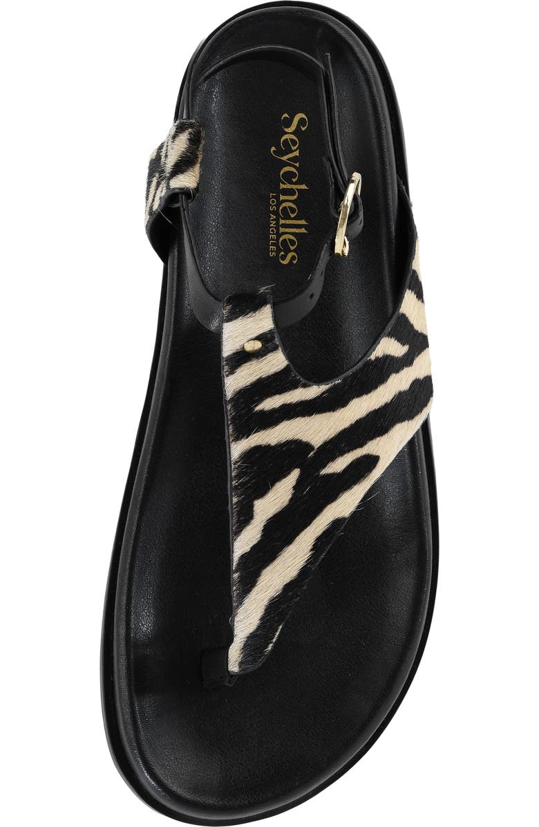 Seychelles In the Zone Ankle Strap Platform Sandal, Alternate, color, Zebra