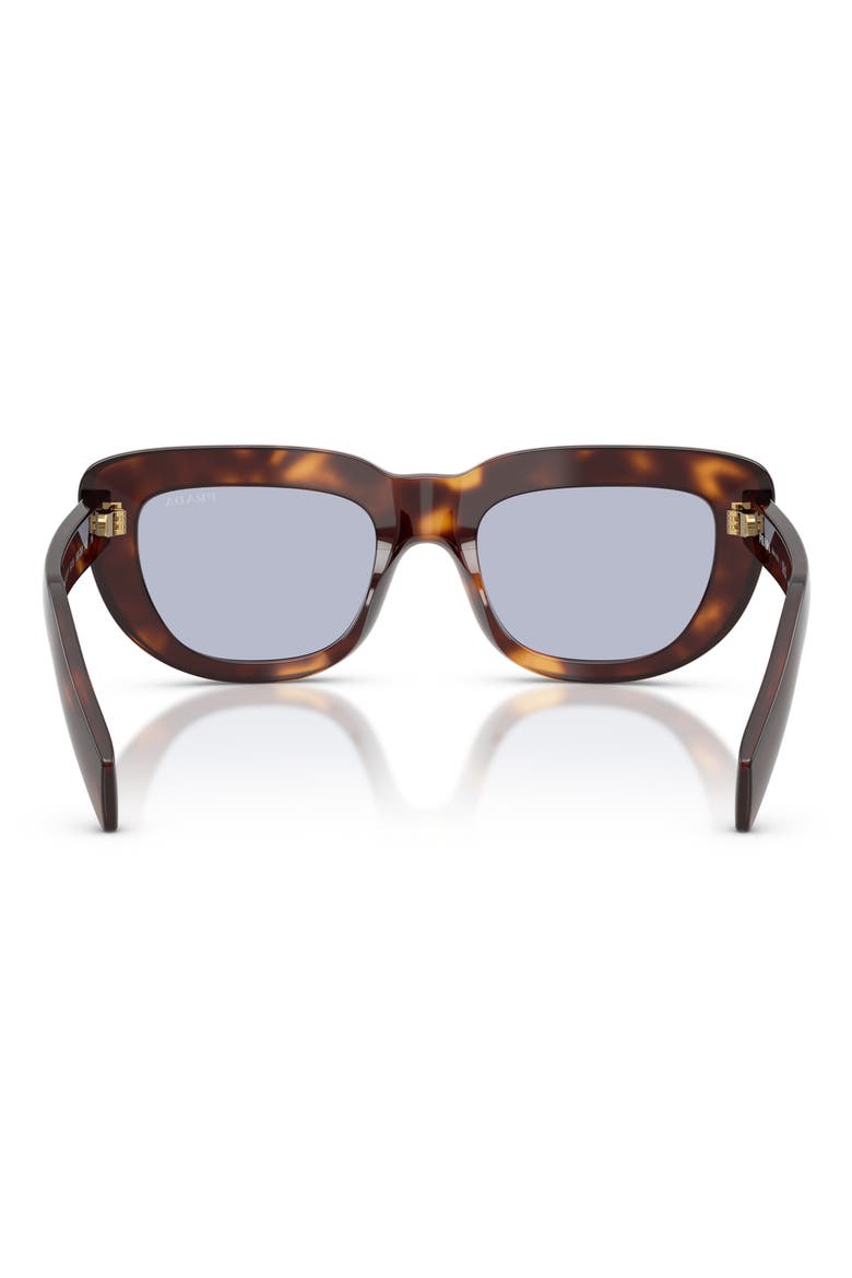53mm Rectangular Sunglasses, Alternate, color, CLASSIC TORTOISE / BLUE