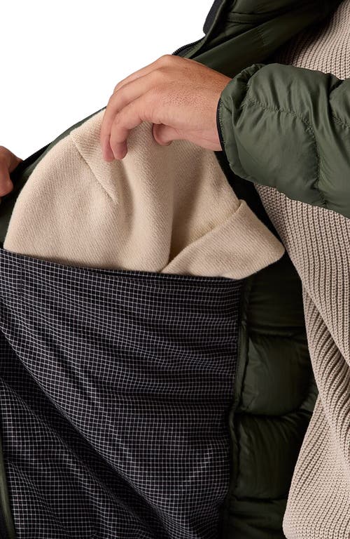 Backcountry Waas Allied Down Hooded Jacket In Green