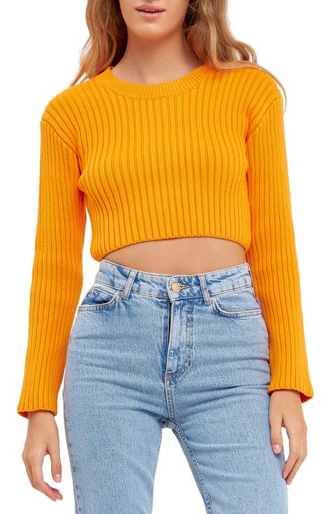 Crop Rib Sweater