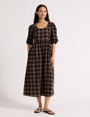 Albaray Large Gingham Iconic Midi Dress