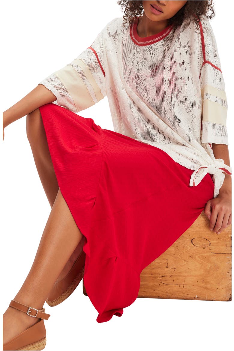 Best Match Oversize Lace Mesh T-Shirt, Alternate, color, CLEAN IVORY COMBO