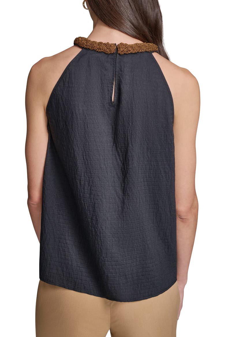 Placed Floral Sleeveless Top, Alternate, color, MIDNIGHT/ NAVY MULTI