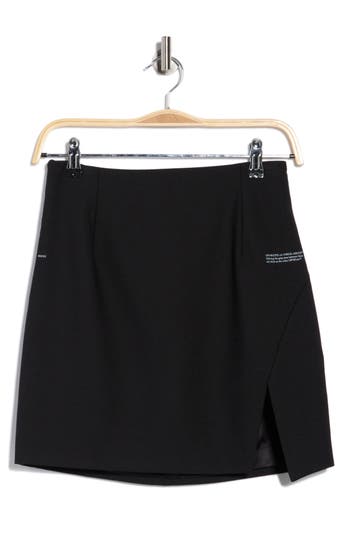 Off-white Corporate Tailored Miniskirt In Black