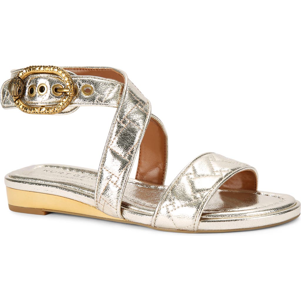Kurt Geiger London Mayfair Strappy Sandal In Silver