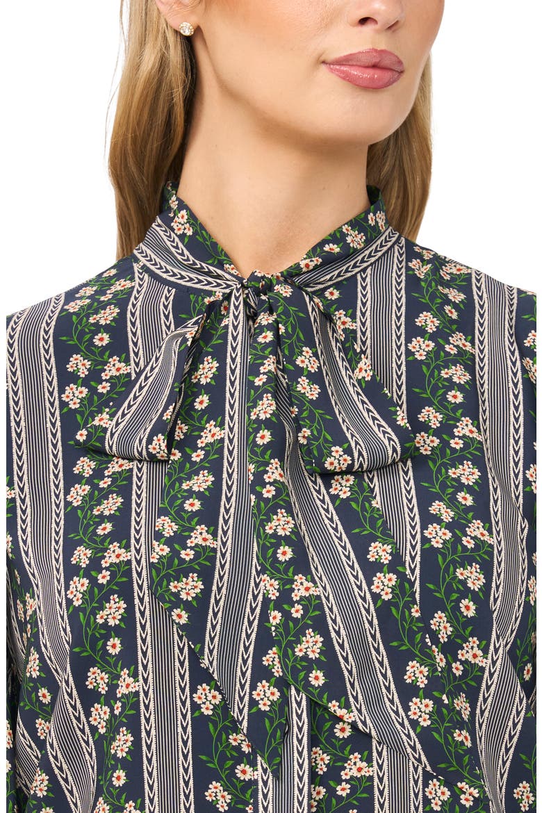 Vanessa Tie Neck Top, Alternate, color, INDIGO NIGHT
