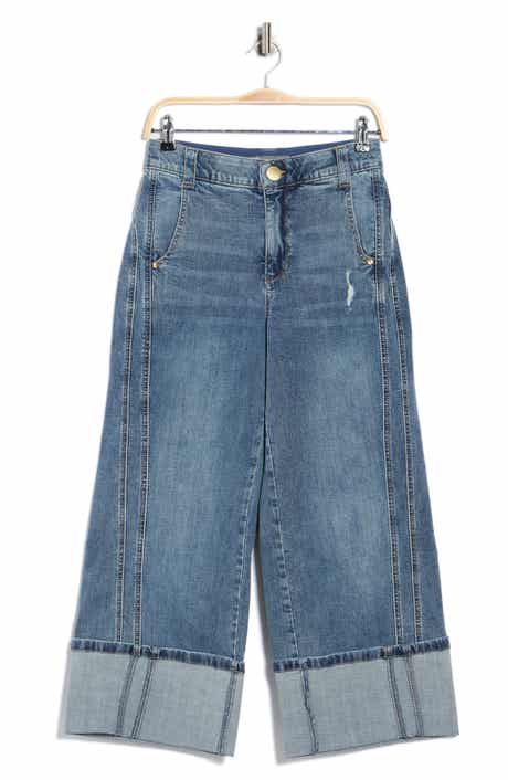 Democracy Cuffed Wide Leg Jeans