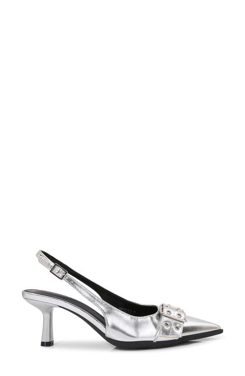 BERNESS BERNESS VERITY OVERSIZE BUCKLE SLINGBACK PUMP