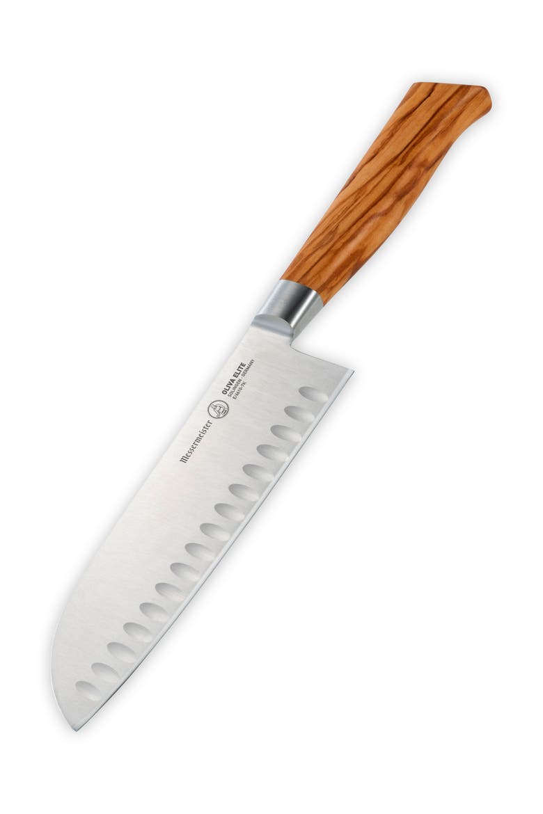Oliva Elite 7 Inch Kullens Santoku Knife, Alternate, color, Oliva