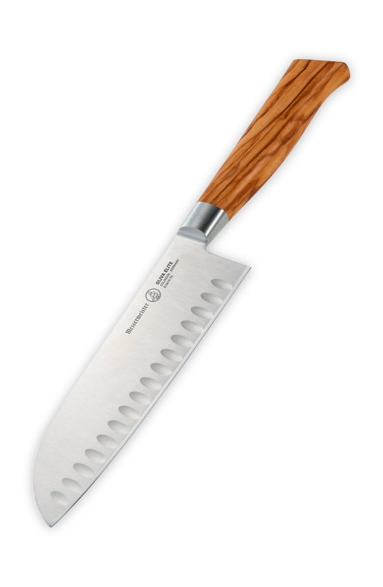 Messermeister Oliva Elite 7 Inch Kullens Santoku Knife, Alternate, color, Oliva