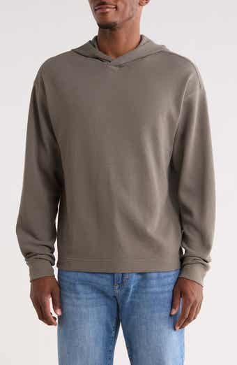 Long Sleeve Boxy Waffle Knit Hoodie