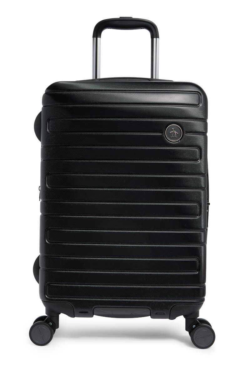 Prince 21-Inch Hardside Carry On Suitcase, Main, color, BLACK
