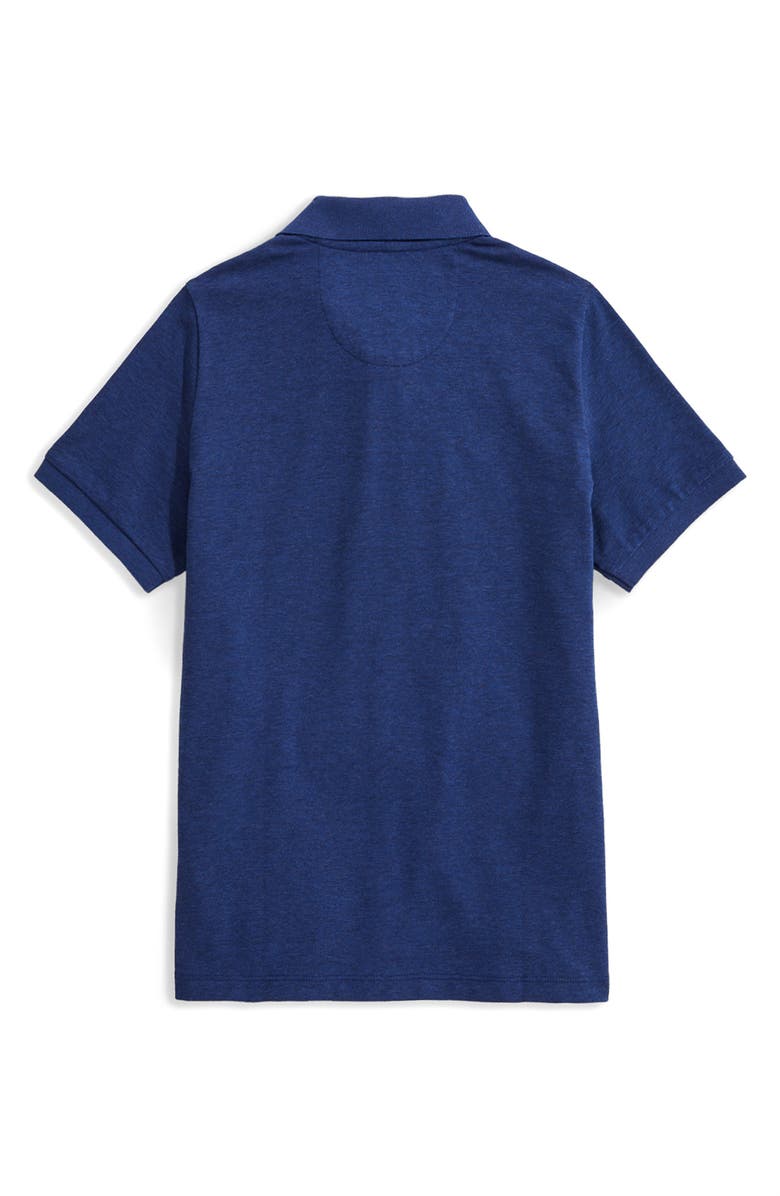 vineyard vines Kids' Edgartown Piqué Performance Polo, Alternate, color, Deep Bay