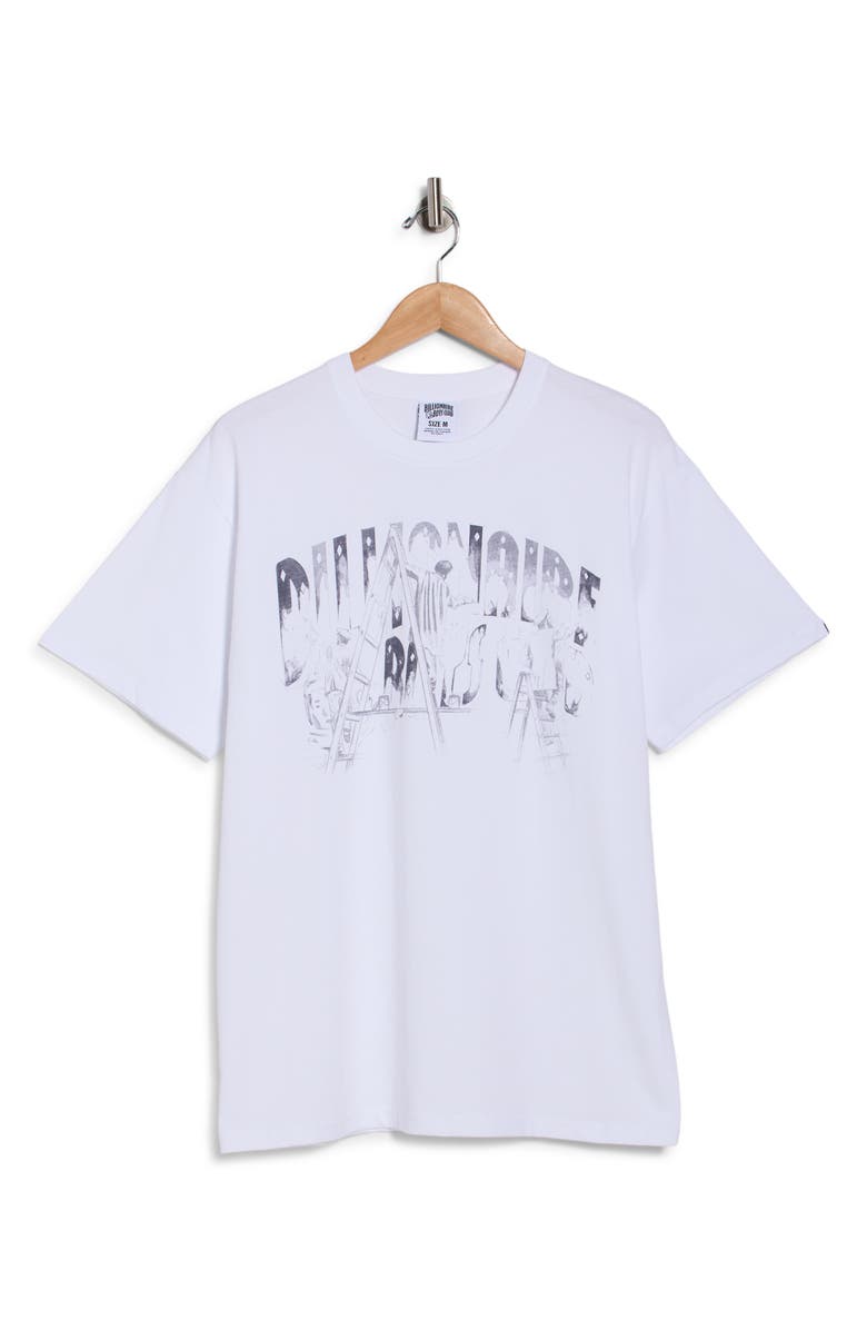 Billionaire Boys Club Curve Graphic T-Shirt, Main, color, White