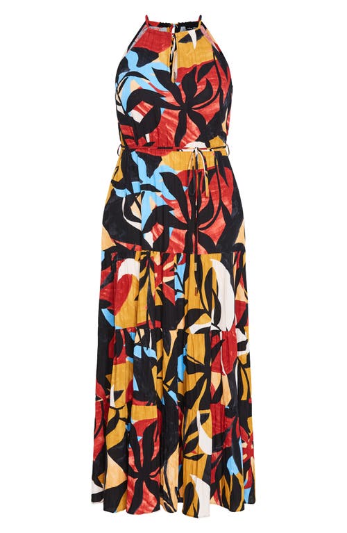City Chic Island Getaway Tiered Maxi Dress