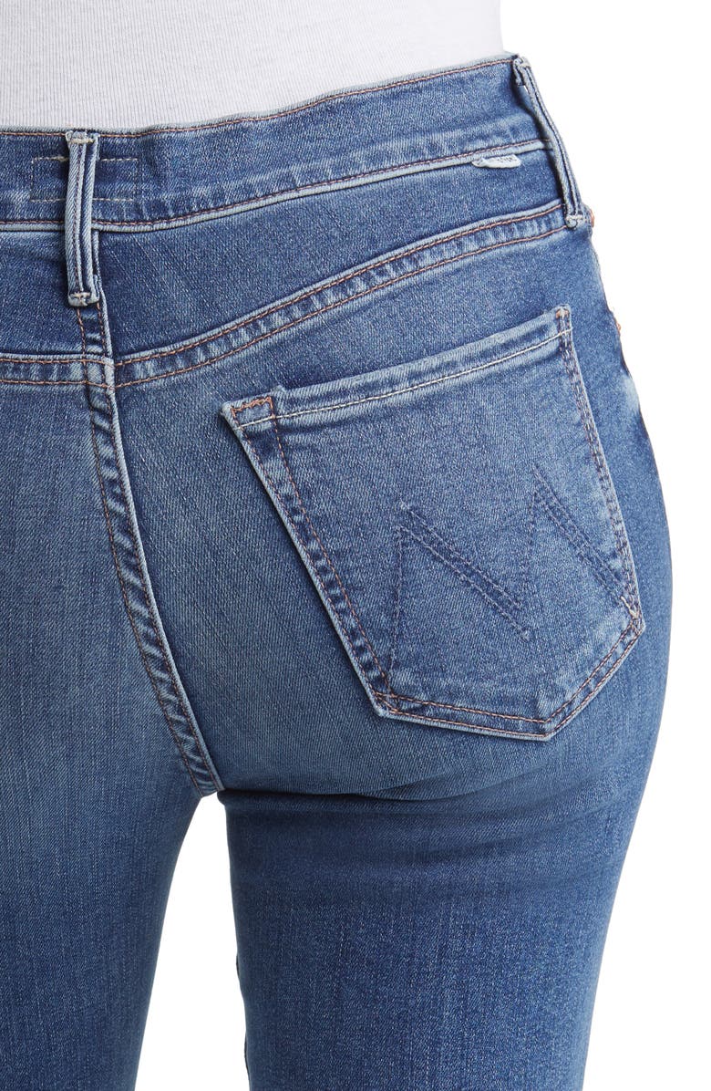 MOTHER The Outsider High Waist Ankle Bootcut Jeans, Alternate, color, Walking On Coal