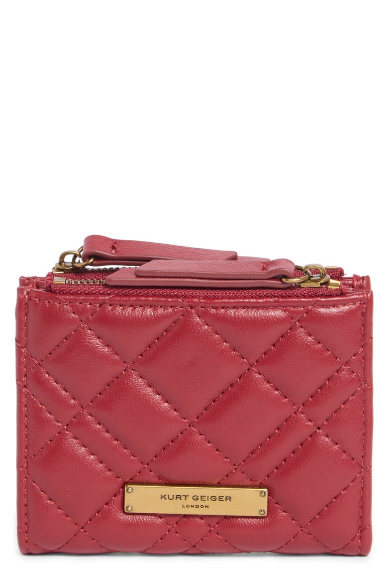 Brixton Mini Leather Purse, Main, color, RED