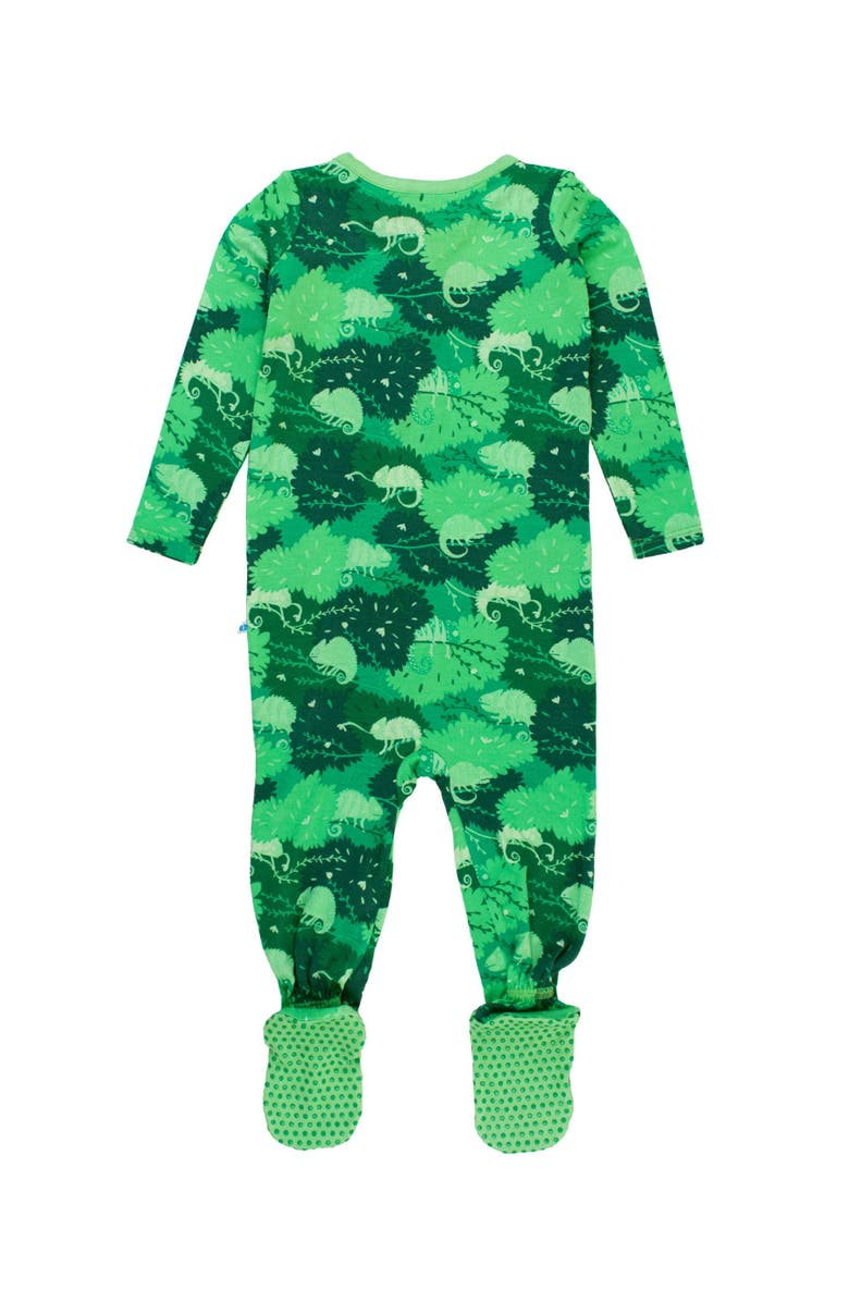 RuggedButts SoftSnooze Baby Boys One Piece Footie Pajamas, Alternate, color, Camo Chameleon