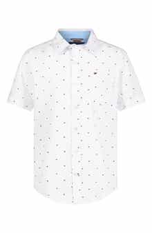 Tommy Hilfiger Kids' Tommy Flag Short-Sleeve Button-Up Shirt