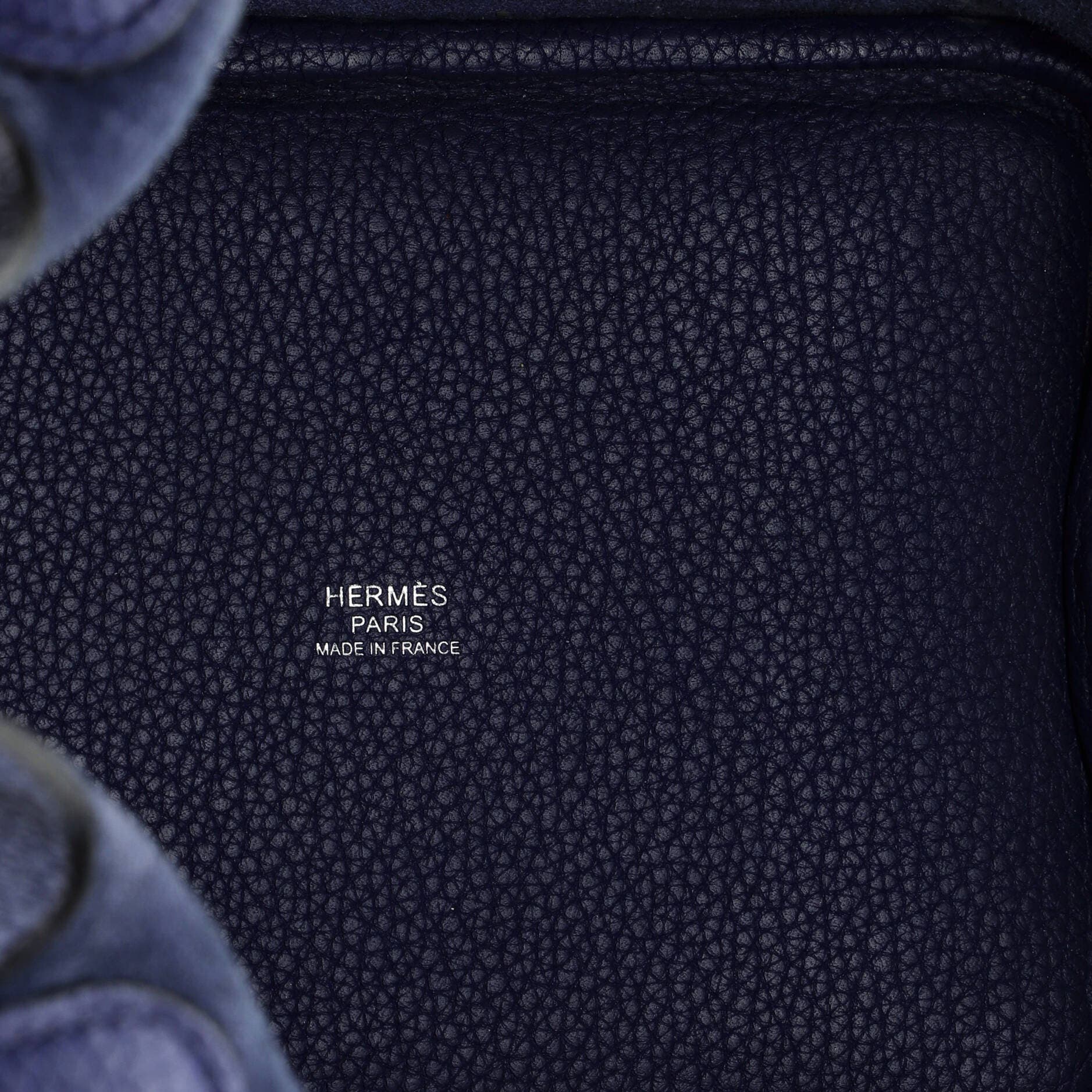 Pre-Owned Hermes Picotin Lock Bag Clemence PM, Alternate, color, Bleu Saphir