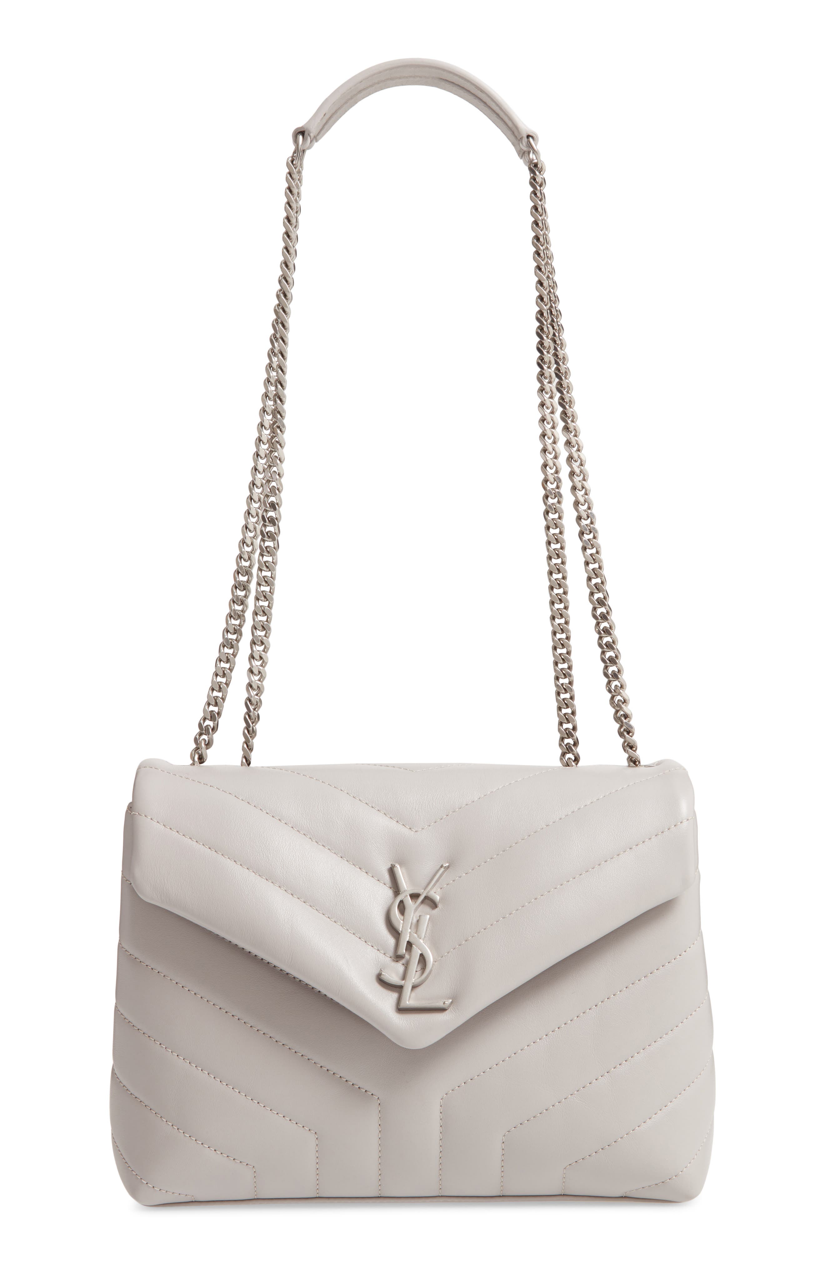Saint Laurent Small Loulou Matelassé Leather Shoulder Bag, Main, color, 