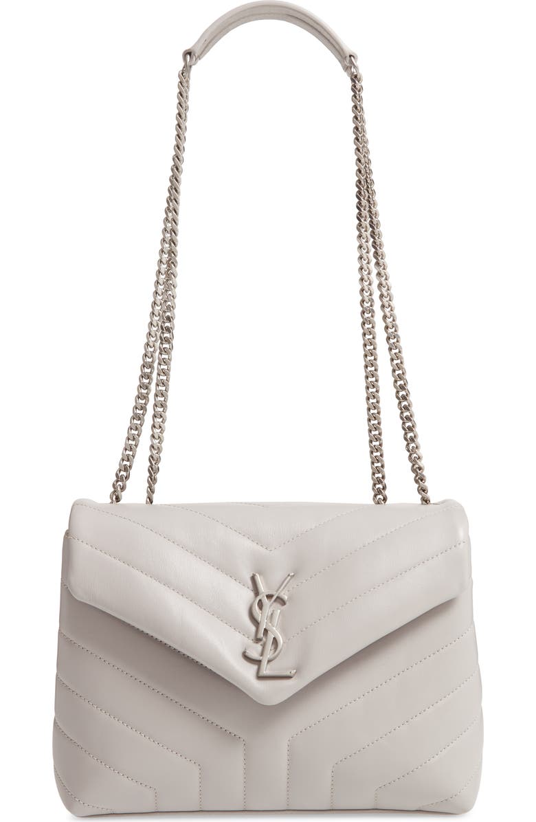 Saint Laurent Small Loulou Matelassé Leather Shoulder Bag, Main, color,