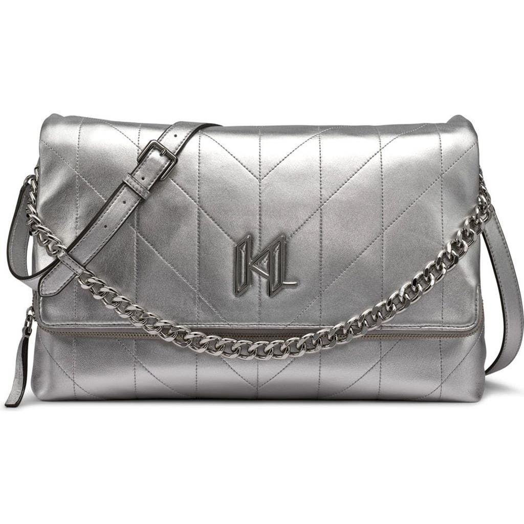 KARL LAGERFELD KARL LAGERFELD PARIS LAVANDE LARGE CROSSBODY