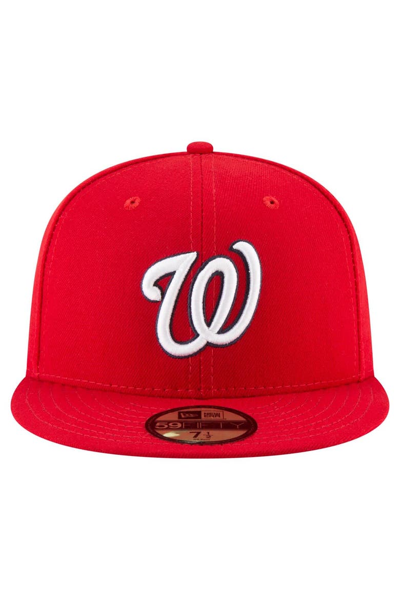 Men's New Era  Red Washington Nationals 20th Anniversary 59FIFTY Fitted Hat, Alternate, color, Red