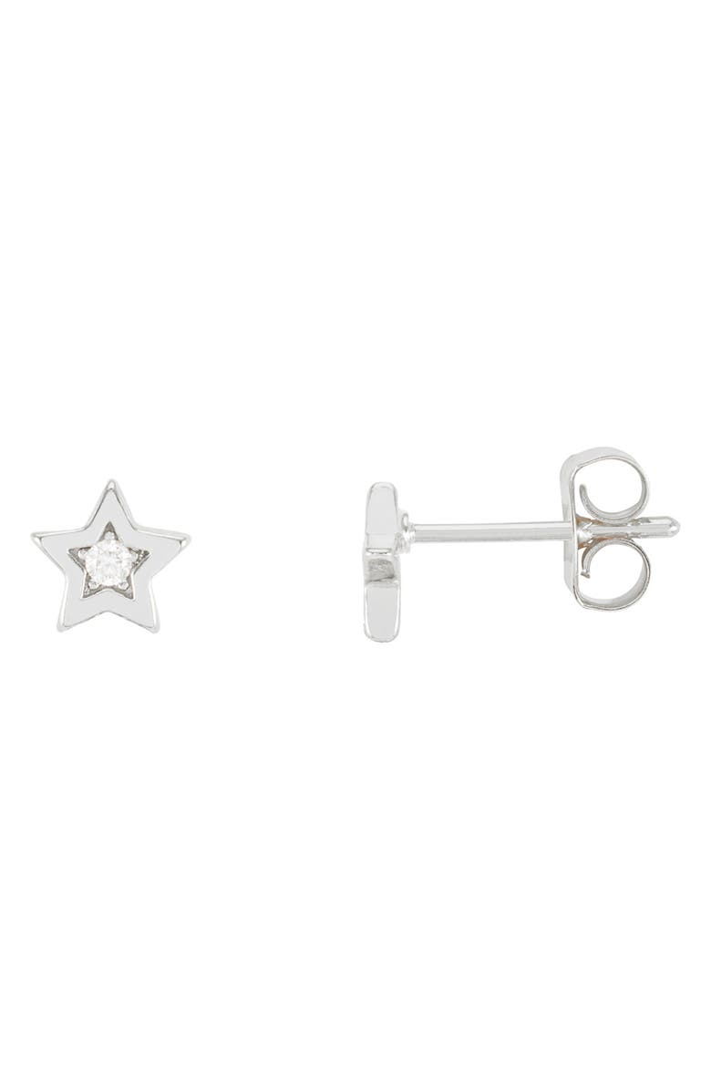 Estella Bartlett Star & Cubic Zirconia Stud Earrings, Main, color, 