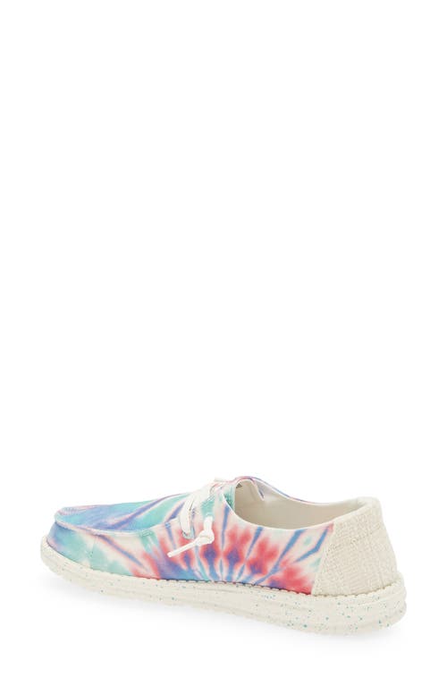Hey Dude Wendy Tie Dye Slip-on Moc Toe Shoe In Candy Tie Dye