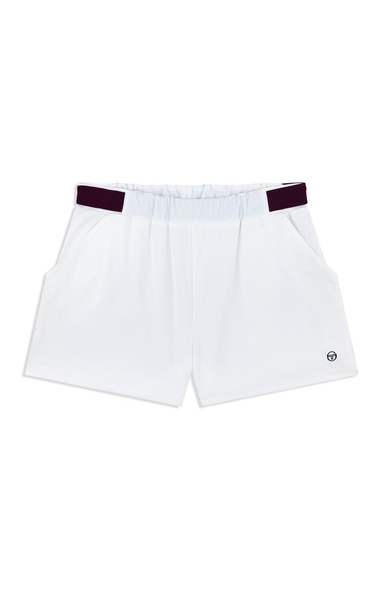 Sergio Tacchini Eva Shorts, Alternate, color, Brilliant White