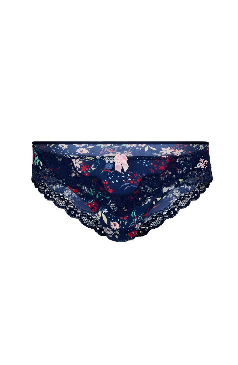 Adore Me Kati Hipster Panties, Alternate, color, Floral Blue