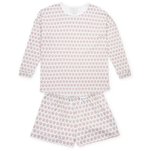 Lila And Hayes Longsleeve Top Short Set In Multi