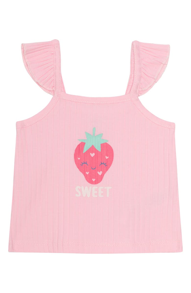 PL Baby by Petit Lem 5-Piece Strawberry Short Set, Alternate, color, Strawberry