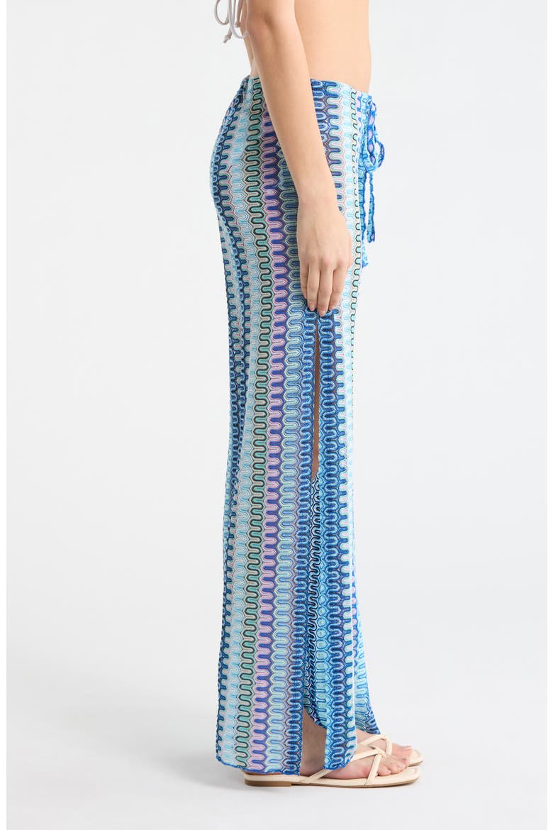 Tivoli Metallic Cover-Up Pants, Alternate, color, LAPIS MULTI