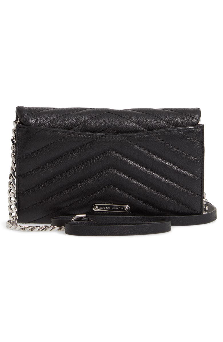 Rebecca Minkoff Edie Quilted Leather Crossbody Wallet, Alternate, color,
