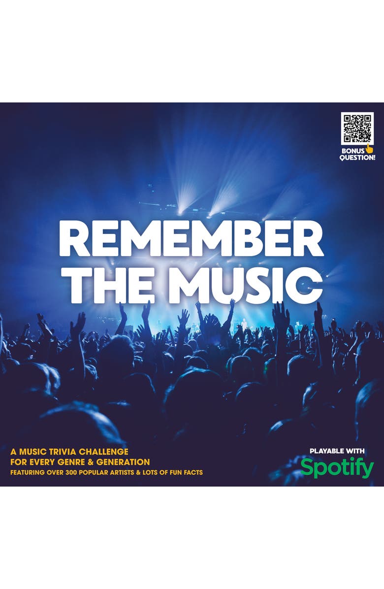 Longshore Remember The Music Game Music Trivia, Ages 8+, Alternate, color, Multicolored