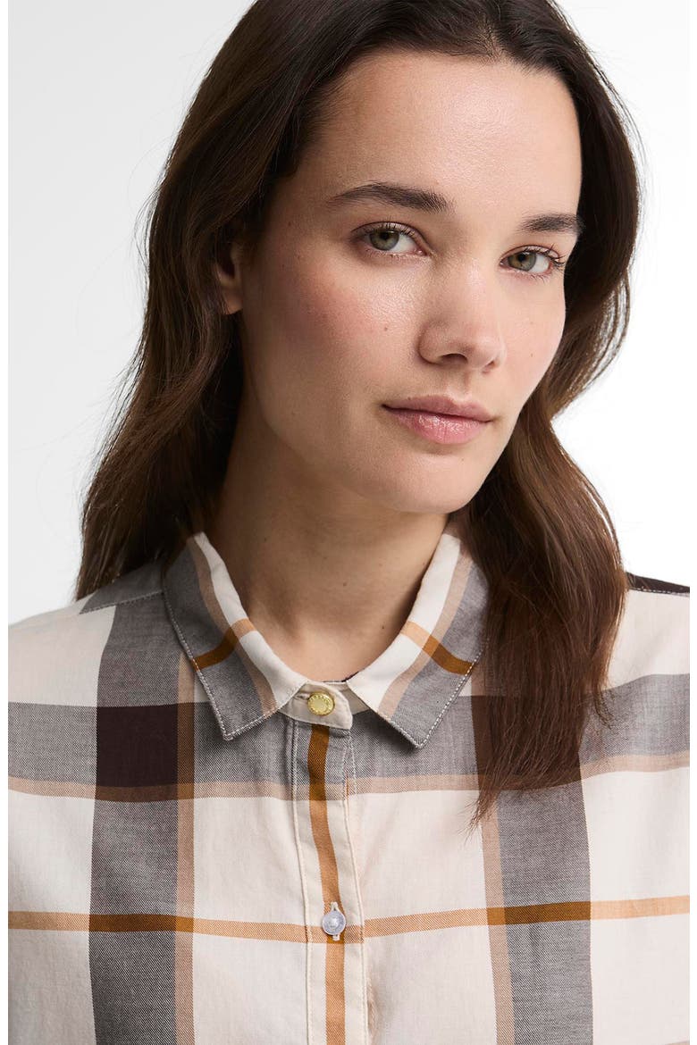 Mooreland Plaid Cotton Button-Up Shirt, Alternate, color, ECRU MUTED TARTAN